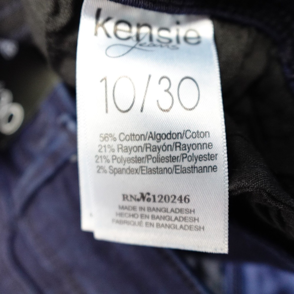 Kensie Jeans Women 10/30 Blue Skinny Denim Pants Casual Stretch Dark Wash - Picture 4 of 11